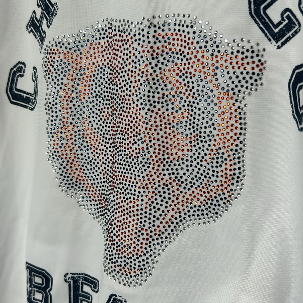 NFL Chicago Bears Womens Jacket Coat Bling Glimmer - Picture 7 of 8